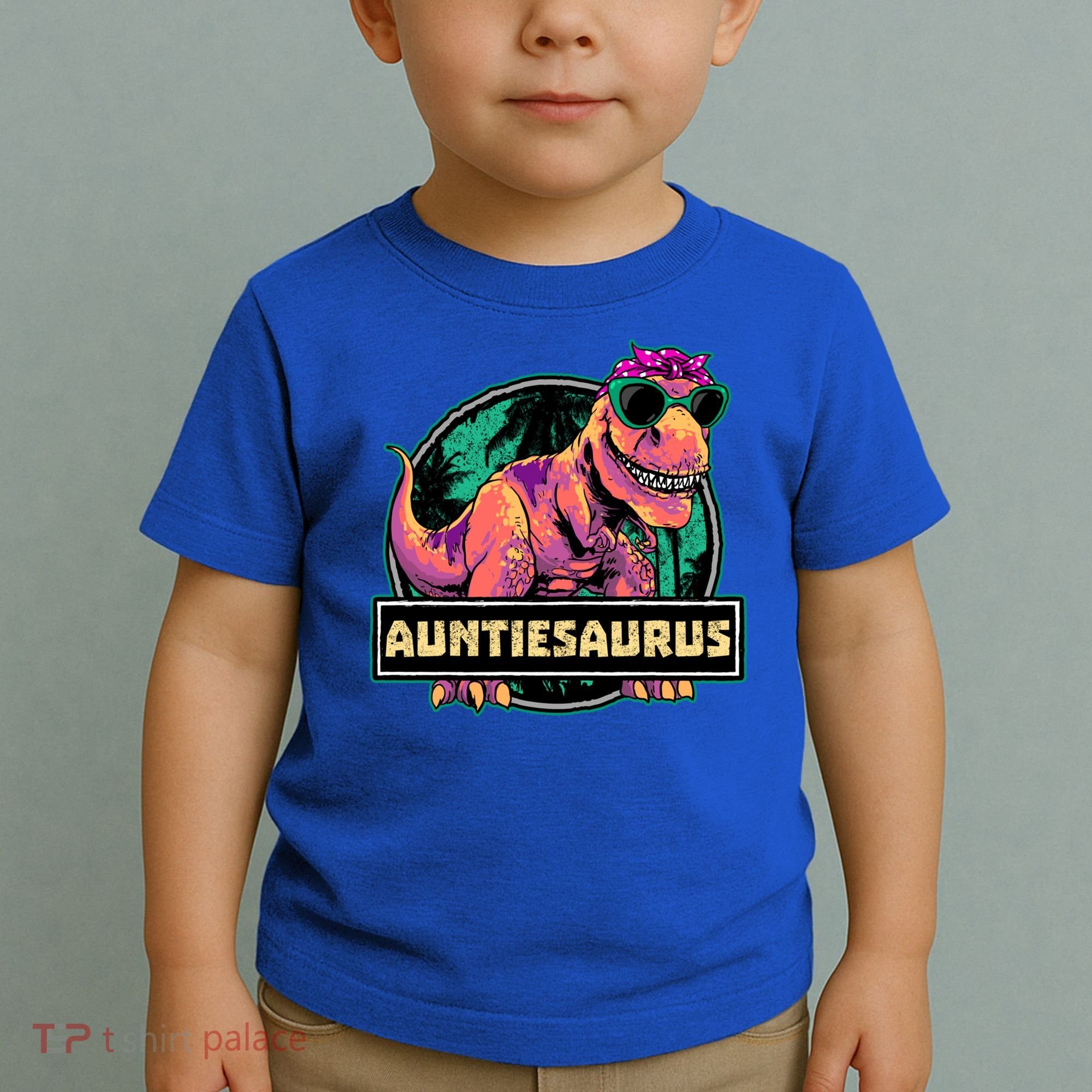 Auntiesaurus Gift T Rex Auntie Saurus Dinosaur Aunt Great Gift Toddler T-Shirt