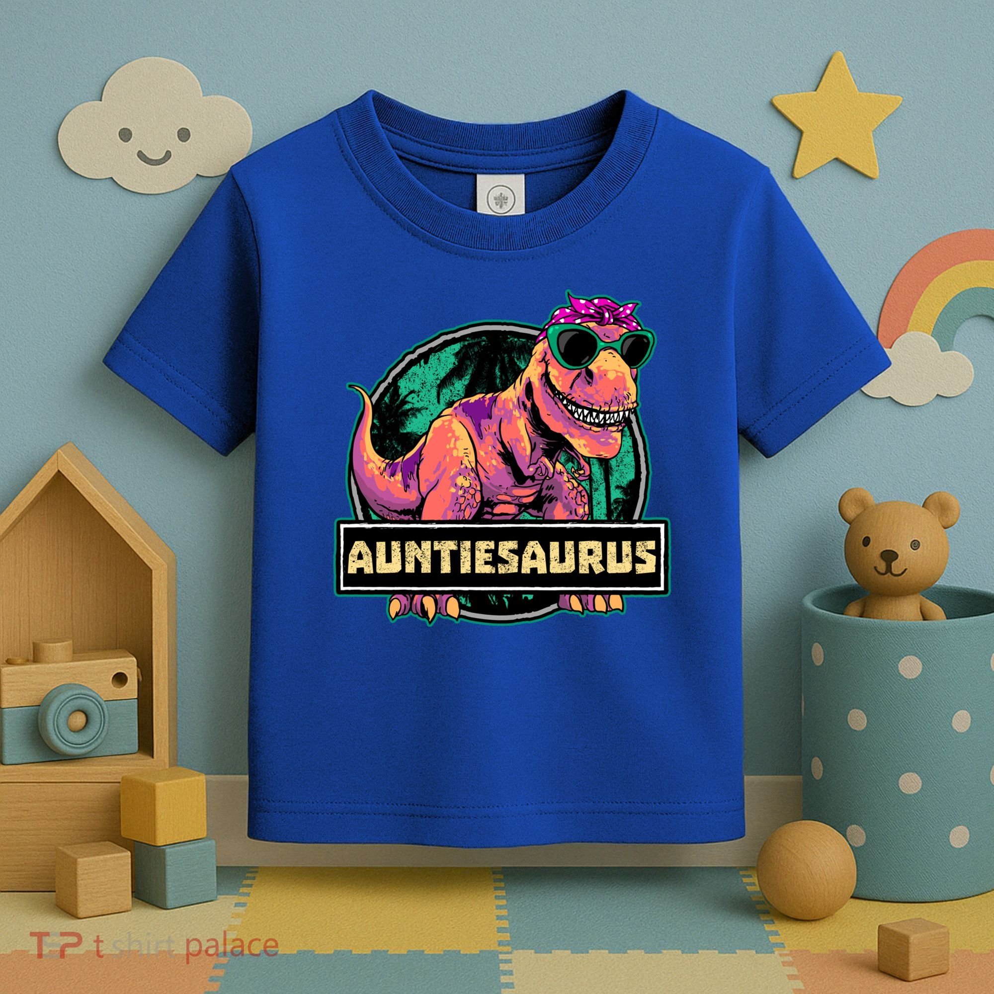 Auntiesaurus Gift T Rex Auntie Saurus Dinosaur Aunt Great Gift Toddler T-Shirt