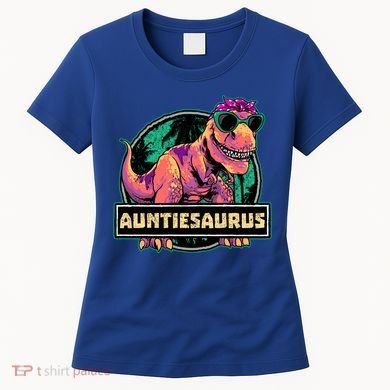 Auntiesaurus Gift T Rex Auntie Saurus Dinosaur Aunt Great Gift Women's T-Shirt