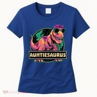 Auntiesaurus Gift T Rex Auntie Saurus Dinosaur Aunt Great Gift Women's T-Shirt thumb 0
