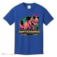 Auntiesaurus Gift T Rex Auntie Saurus Dinosaur Aunt Great Gift Kids T-Shirt thumb 0