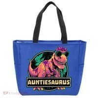 Auntiesaurus Gift T Rex Auntie Saurus Dinosaur Aunt Great Gift Tote Bag thumb 0