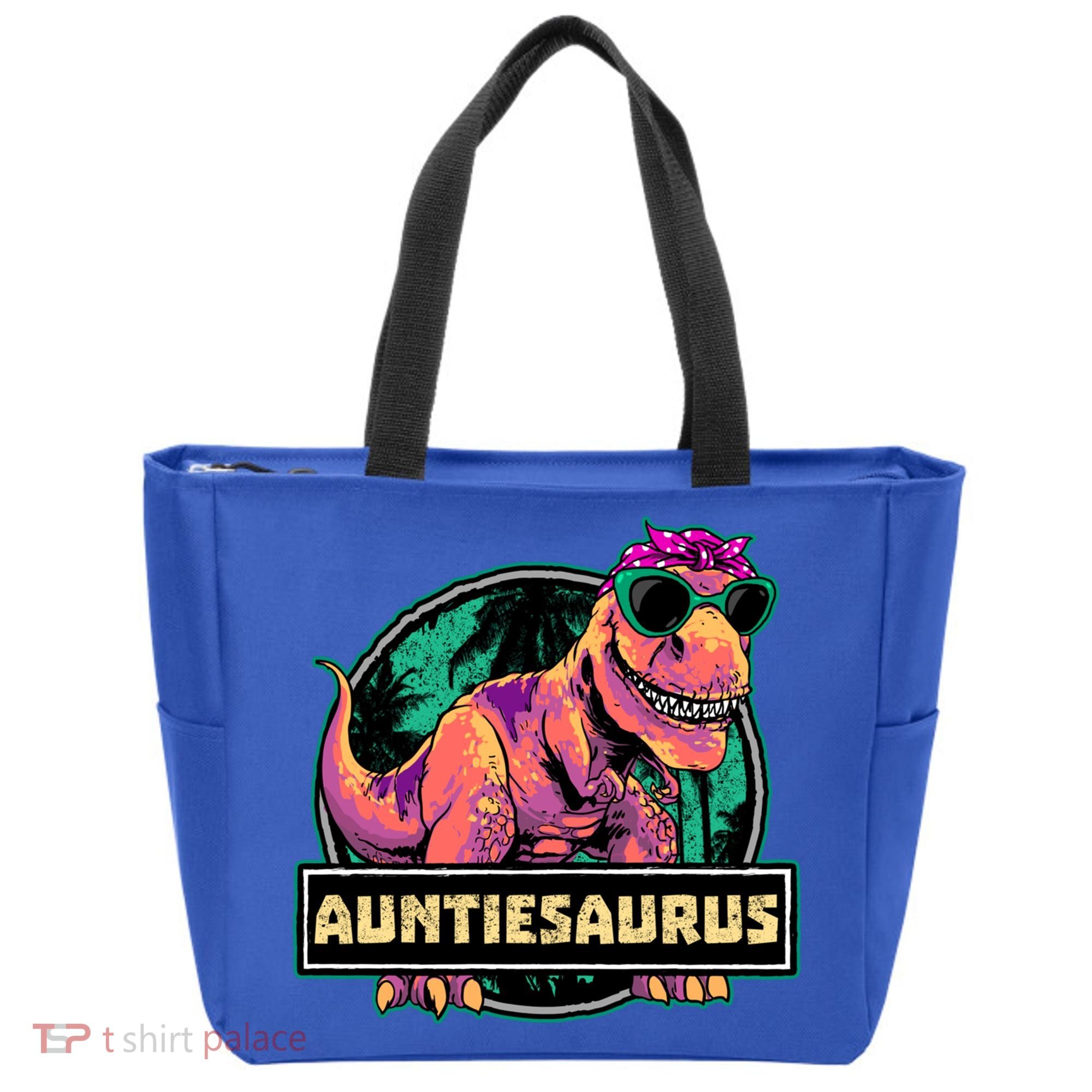 Auntiesaurus Gift T Rex Auntie Saurus Dinosaur Aunt Great Gift Tote Bag