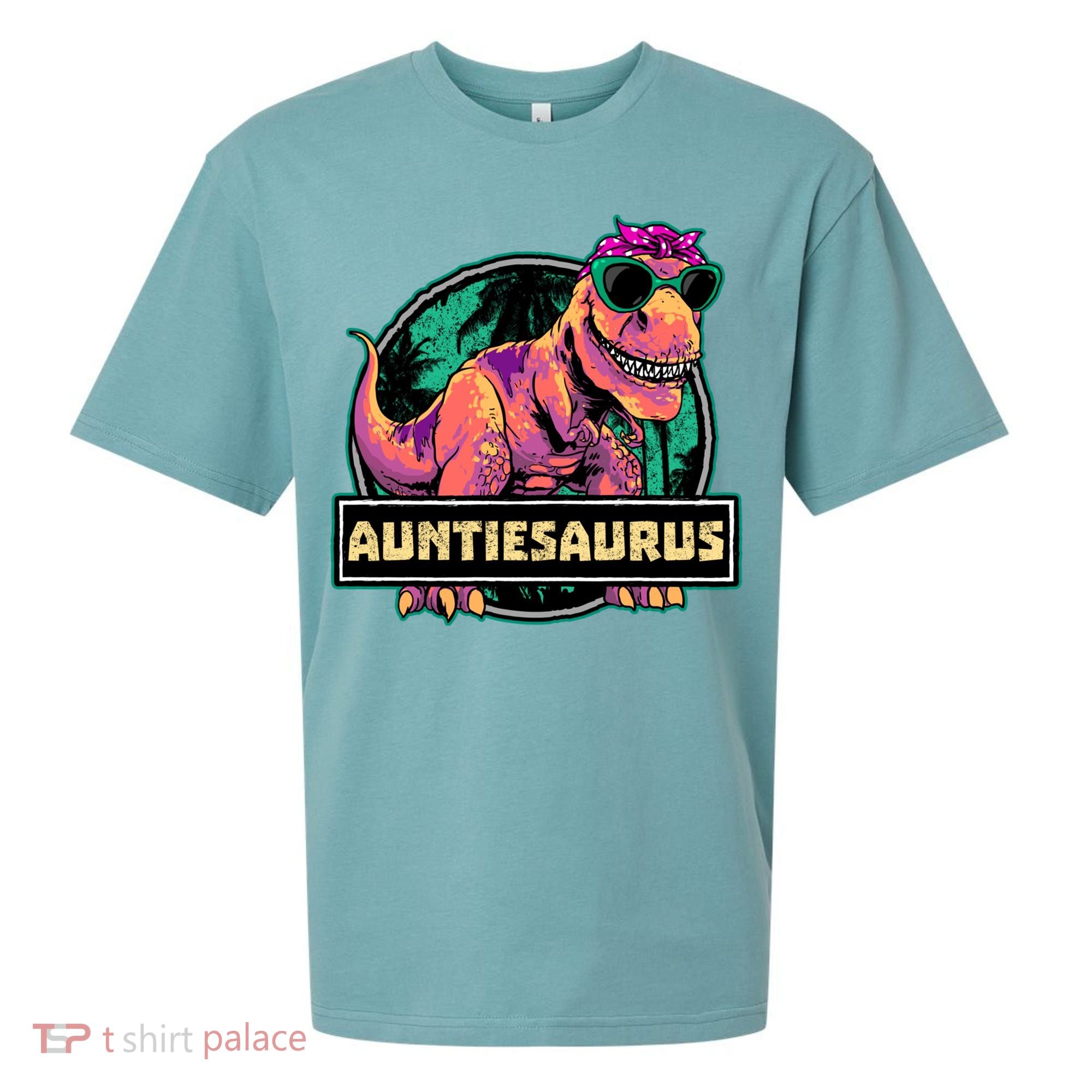 Auntiesaurus Gift T Rex Auntie Saurus Dinosaur Aunt Great Gift Sueded Cloud Jersey T-Shirt