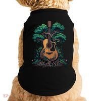 Acoustic Guitar Tree Musician Guitarist Doggie Tank thumb 0