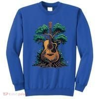 Acoustic Guitar Tree Musician Guitarist Sweatshirt thumb 0