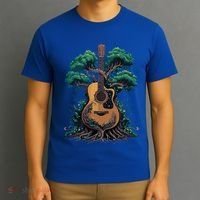 Acoustic Guitar Tree Musician Guitarist T-Shirt thumb 3