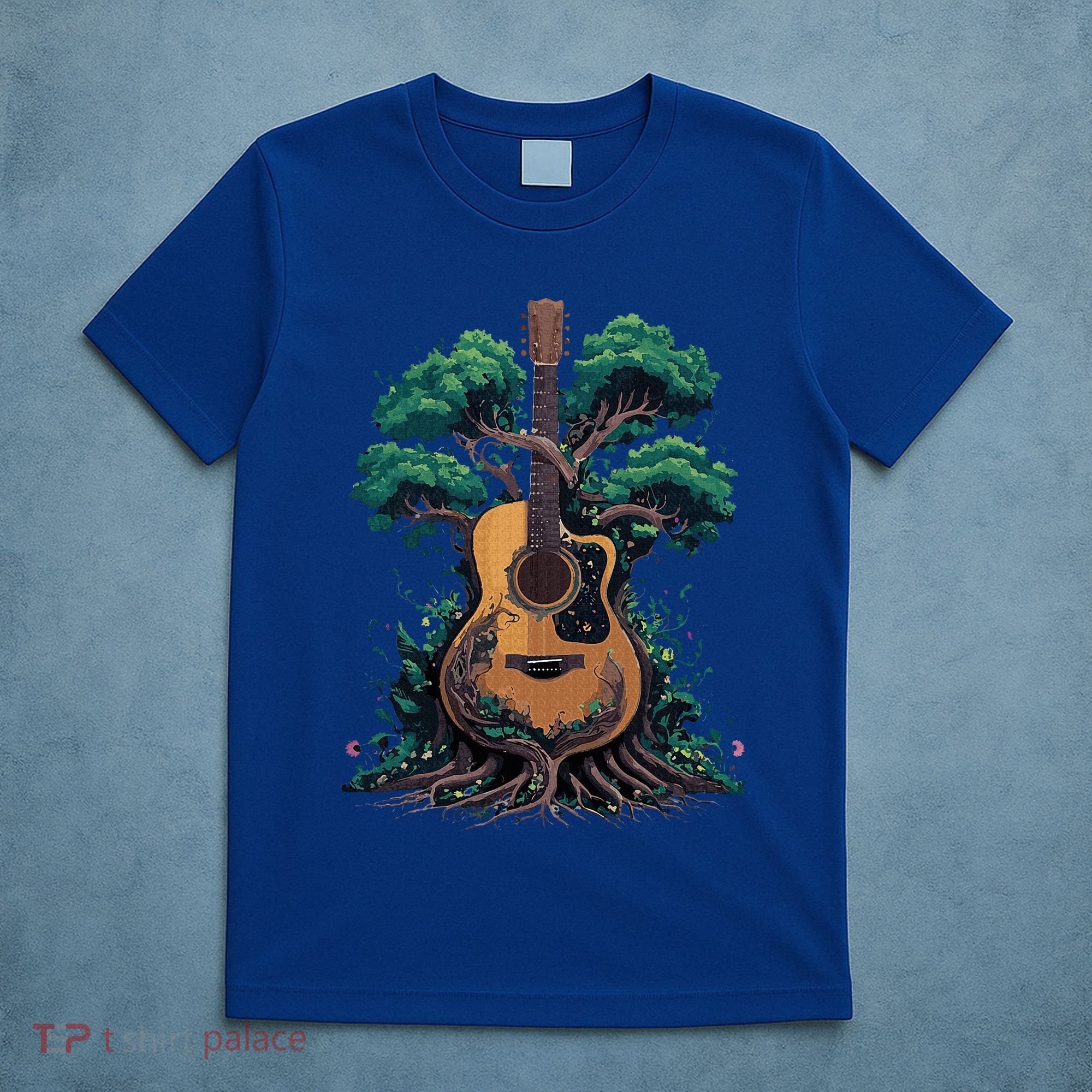 Acoustic Guitar Tree Musician Guitarist T-Shirt