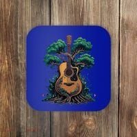Acoustic Guitar Tree Musician Guitarist Coaster thumb 0