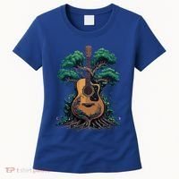 Acoustic Guitar Tree Musician Guitarist Women's T-Shirt thumb 0