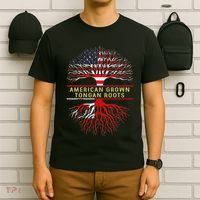 American Grown Tongan Roots America Tonga Tree Flag T-Shirt thumb 6