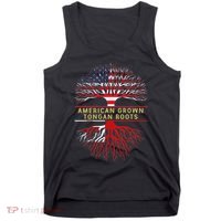 American Grown Tongan Roots America Tonga Tree Flag Tank Top thumb 0