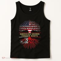 American Grown Tongan Roots America Tonga Tree Flag Tank Top thumb 2