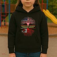 American Grown Tongan Roots America Tonga Tree Flag Kids Hoodie thumb 3