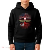 American Grown Tongan Roots America Tonga Tree Flag Kids Hoodie thumb 4