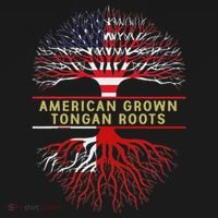 American Grown Tongan Roots America Tonga Tree Flag Kids Long Sleeve Shirt thumb 2