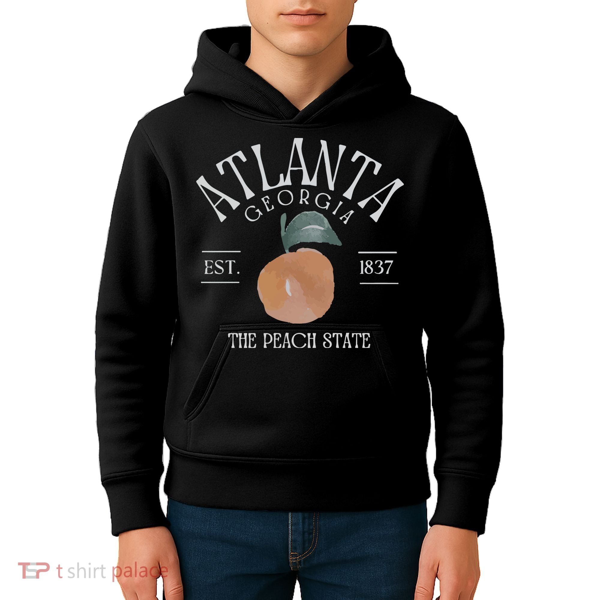 Atlanta Georgia The Peach State Kids Hoodie