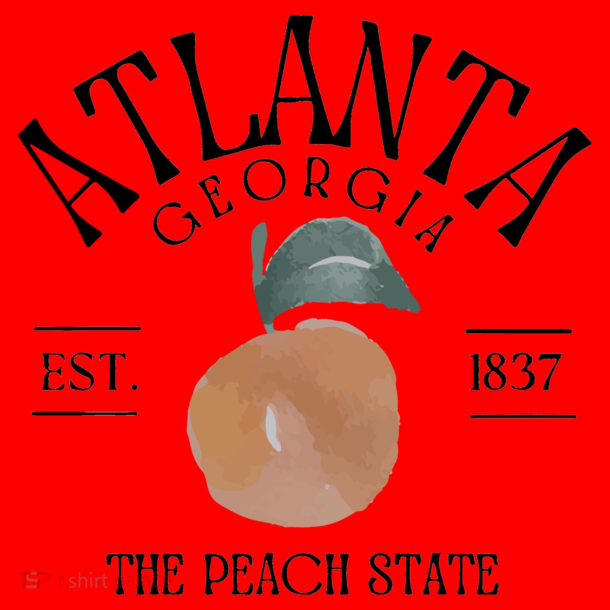 Atlanta Georgia The Peach State Santa Hat