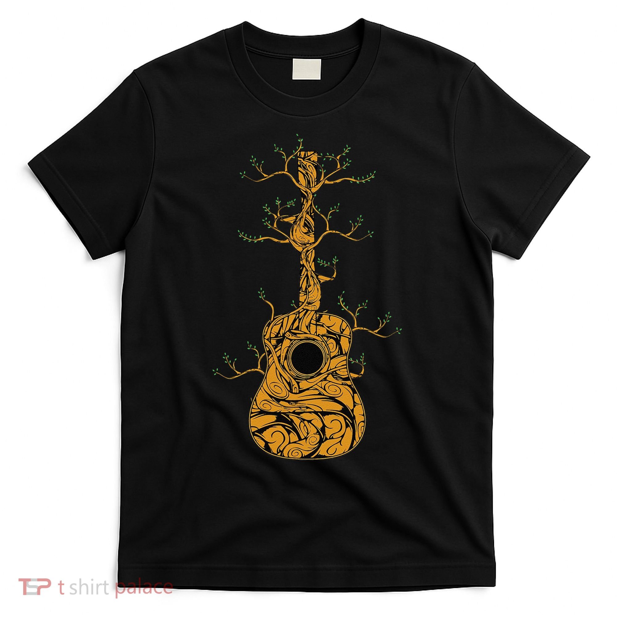 Acoustic Guitar Tree of Life Guitar Player Nature Guitarist T-Shirt