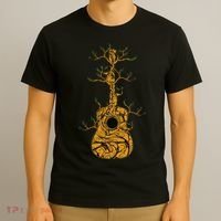 Acoustic Guitar Tree of Life Guitar Player Nature Guitarist T-Shirt thumb 3