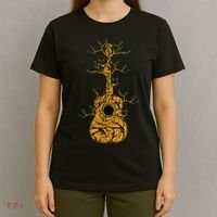 Acoustic Guitar Tree of Life Guitar Player Nature Guitarist T-Shirt thumb 4