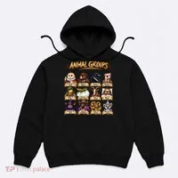 Animal Groups Unveiled Educational Wildlife Hoodie thumb 0