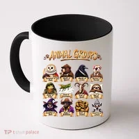 Animal Groups Unveiled Educational Wildlife Coffee Mug thumb 0