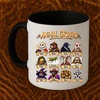 Animal Groups Unveiled Educational Wildlife Coffee Mug thumb 2