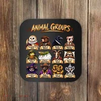 Animal Groups Unveiled Educational Wildlife Coaster thumb 0