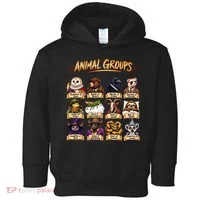Animal Groups Unveiled Educational Wildlife Toddler Hoodie thumb 0