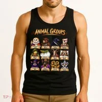 Animal Groups Unveiled Educational Wildlife Tank Top thumb 3