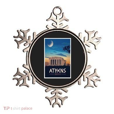 Athens Greece Vintage Travel Poster Ornament