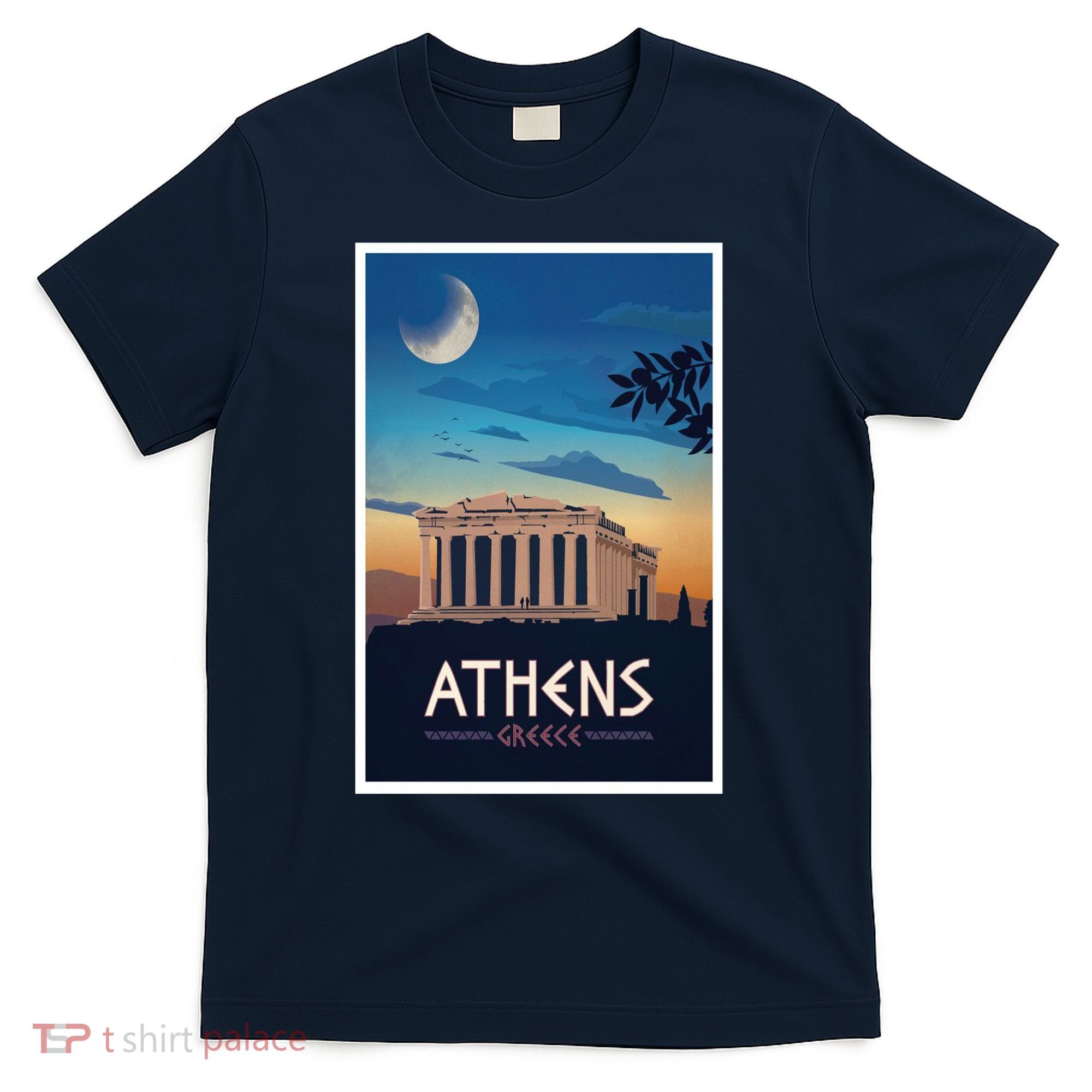 Athens Greece Vintage Travel Poster T-Shirt