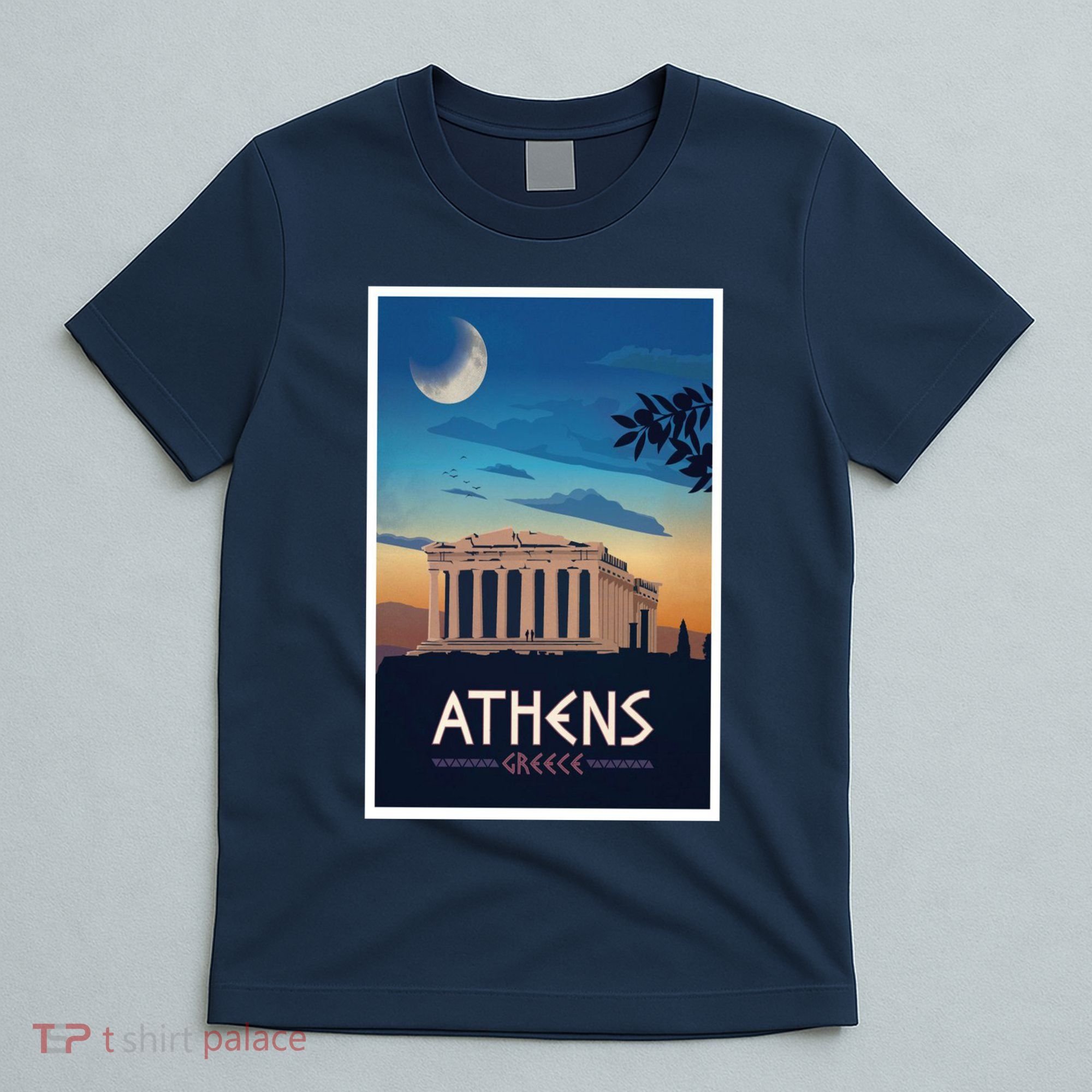 Athens Greece Vintage Travel Poster T-Shirt