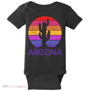 Arizona Gift Vintage Retro Cactus Souvenir Gift Baby Bodysuit