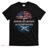 American Grown With Scottish Roots Scotland Pride Heritage T-Shirt thumb 0
