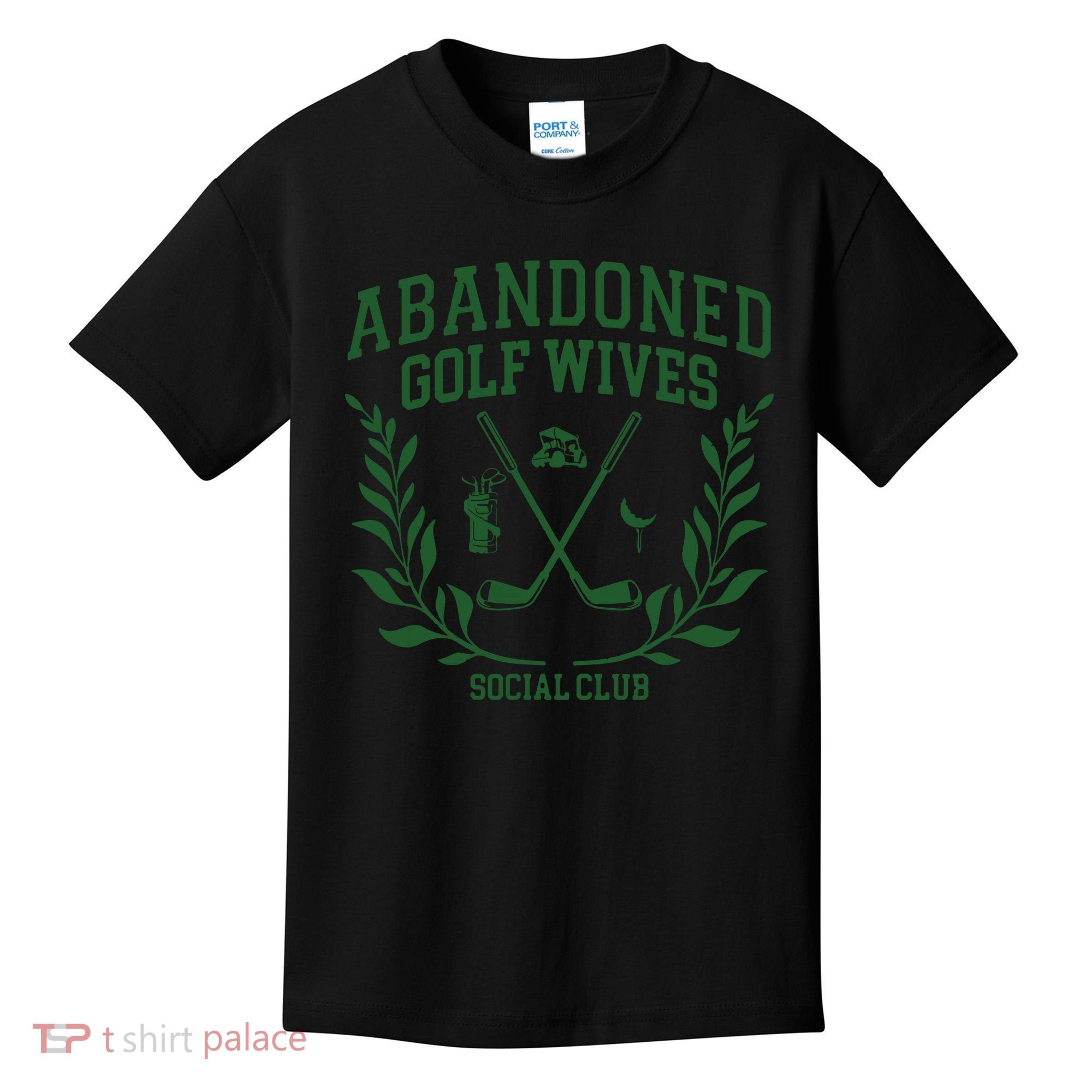 Abandoned Golf Wives Social Club Retro Golf Gift For Women Kids T-Shirt