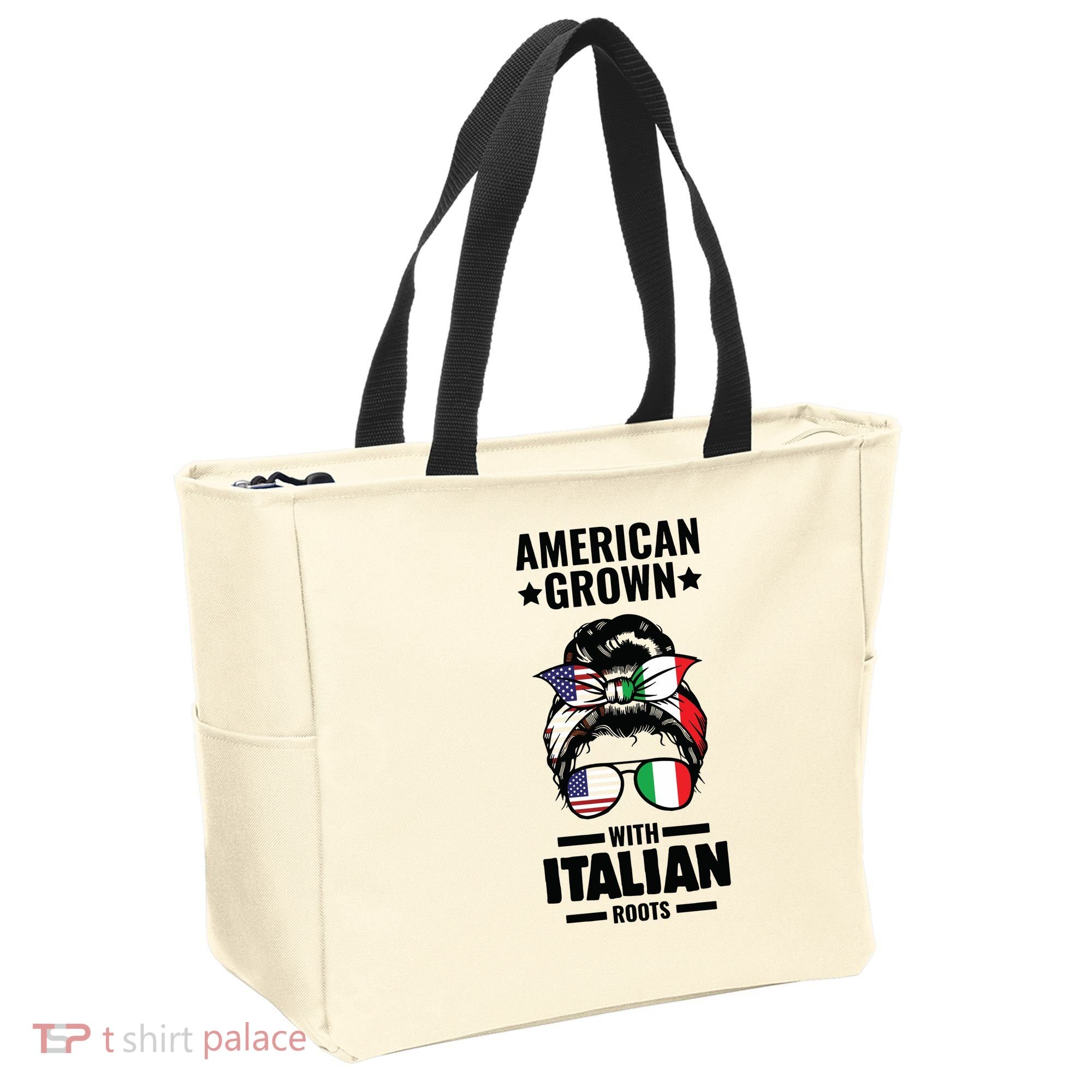 American Grown With Italian Roots Italian Tote Bag