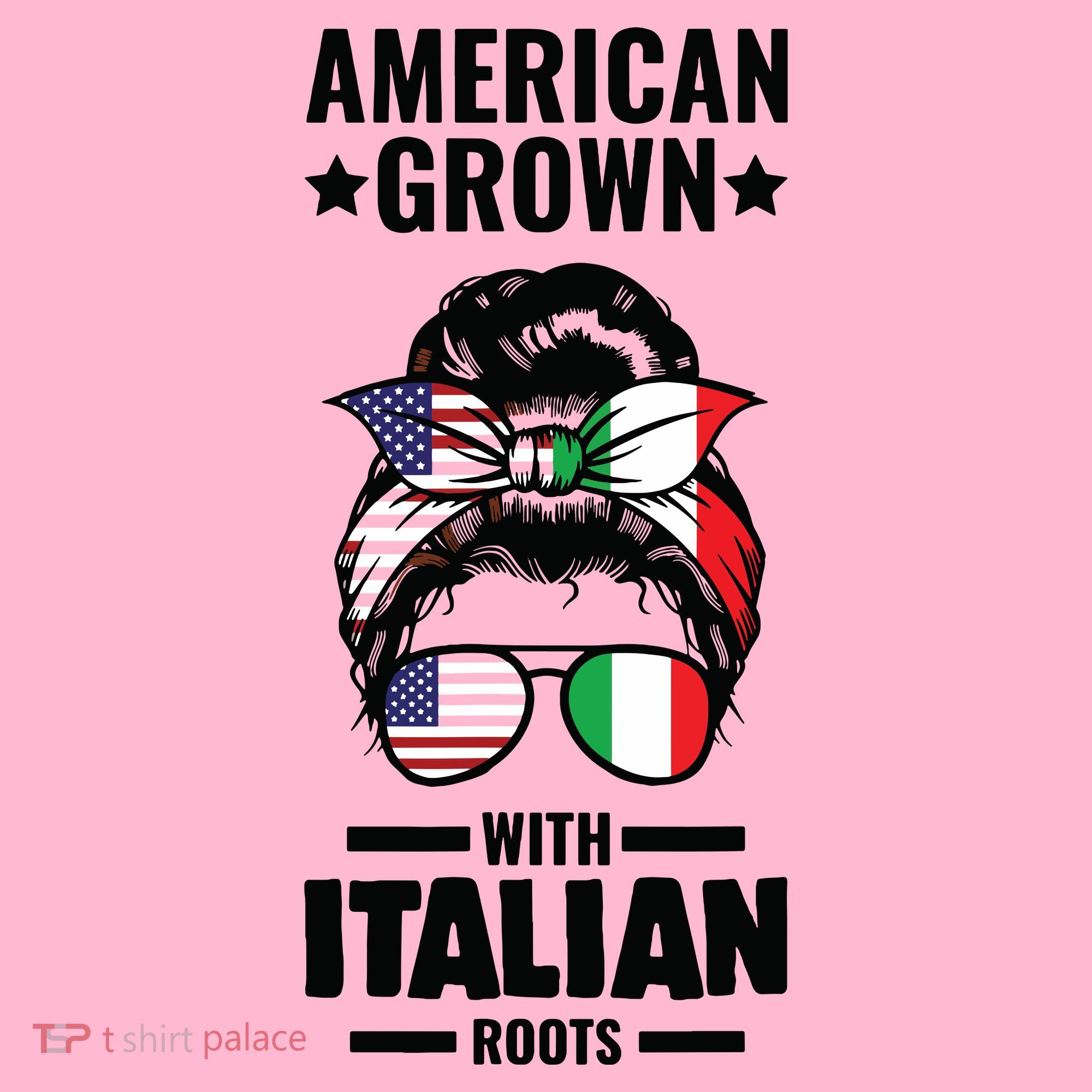 American Grown With Italian Roots Italian Coaster