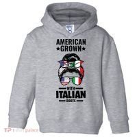 American Grown With Italian Roots Italian Toddler Hoodie thumb 0