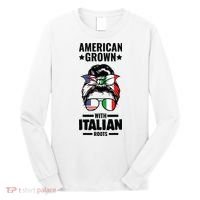 American Grown With Italian Roots Italian Long Sleeve Shirt thumb 0