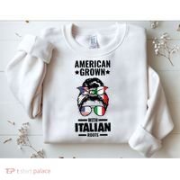 American Grown With Italian Roots Italian Sweatshirt thumb 2