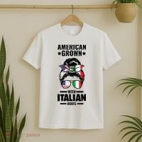 American Grown With Italian Roots Italian T-Shirt thumb 2