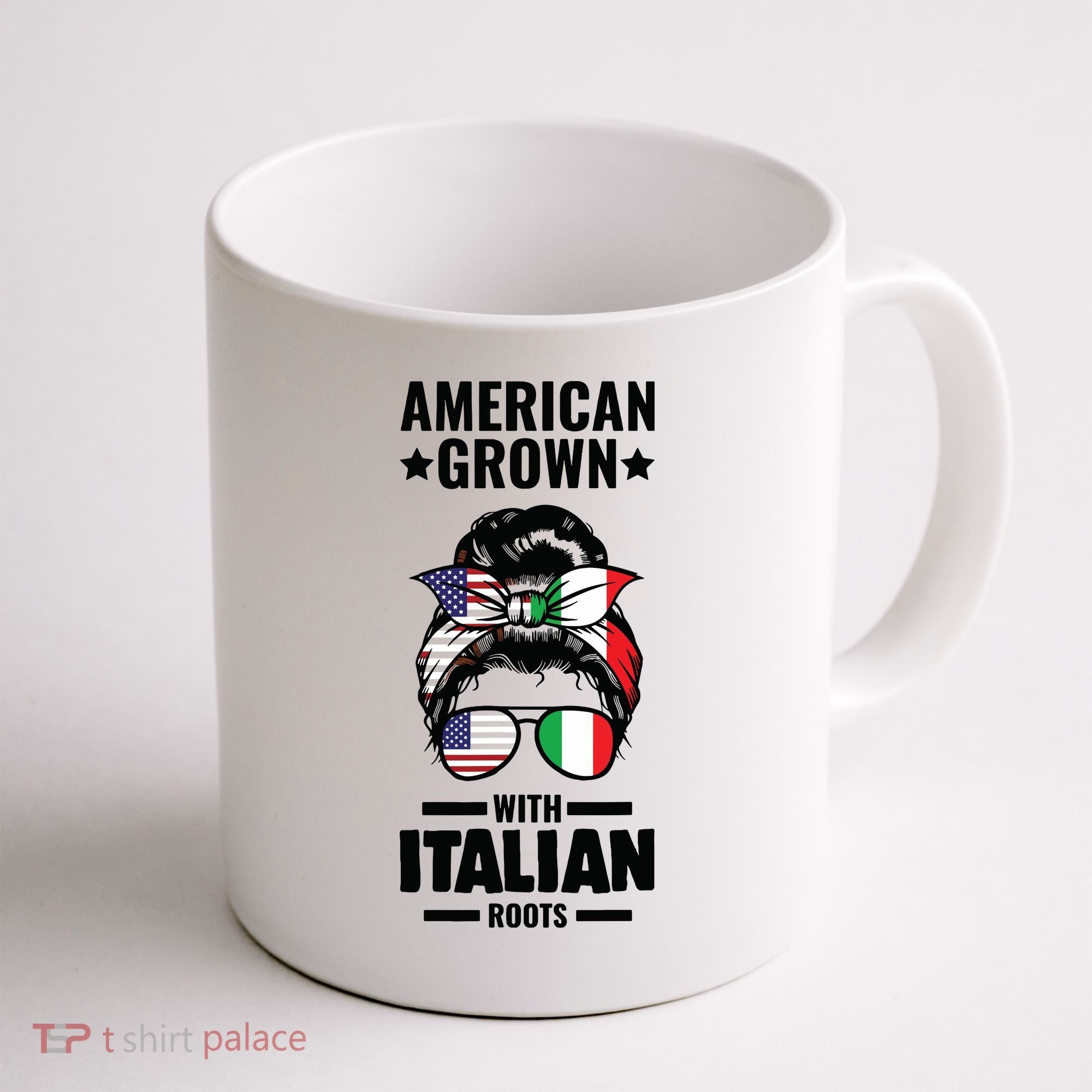 American Grown With Italian Roots Italian Coffee Mug