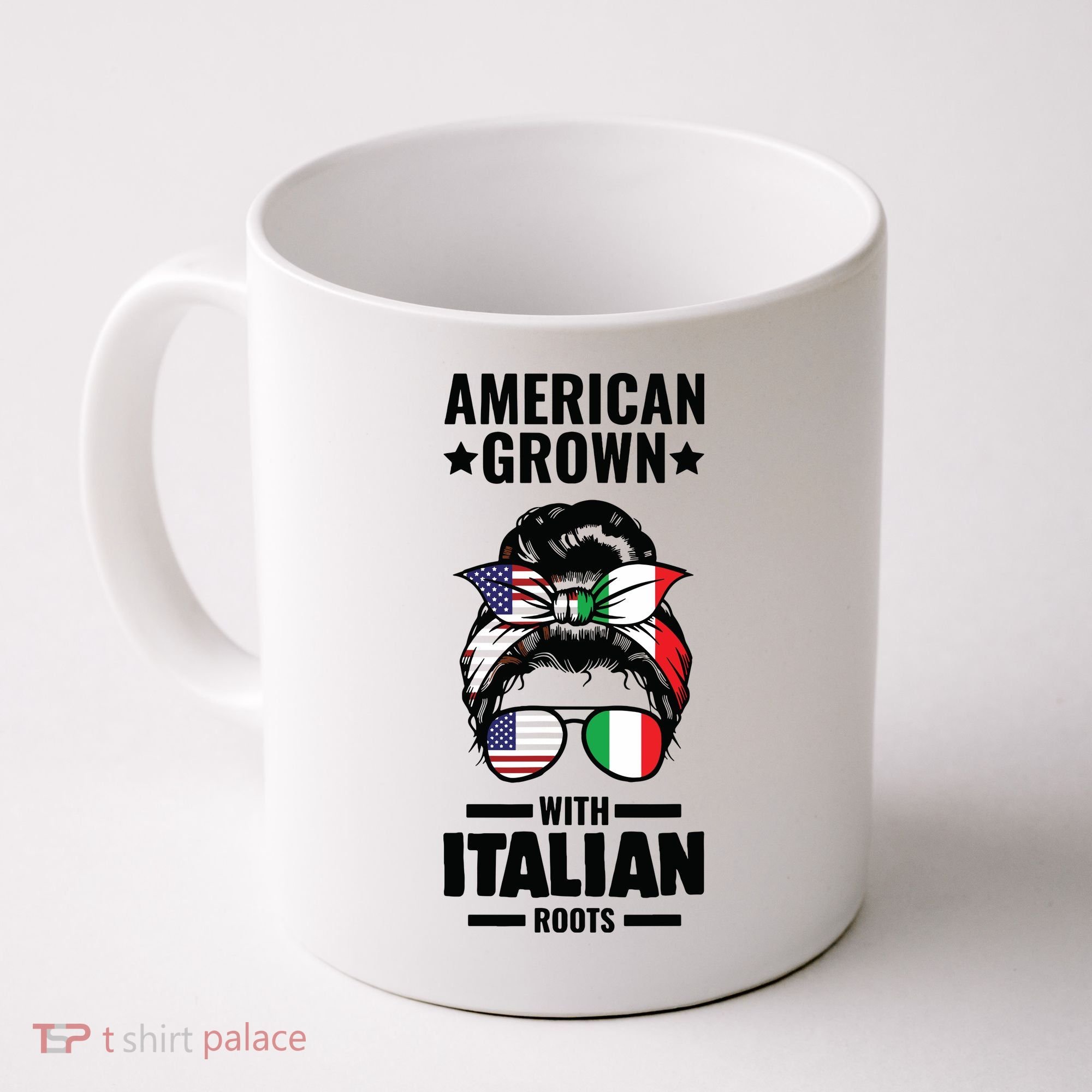 American Grown With Italian Roots Italian Coffee Mug
