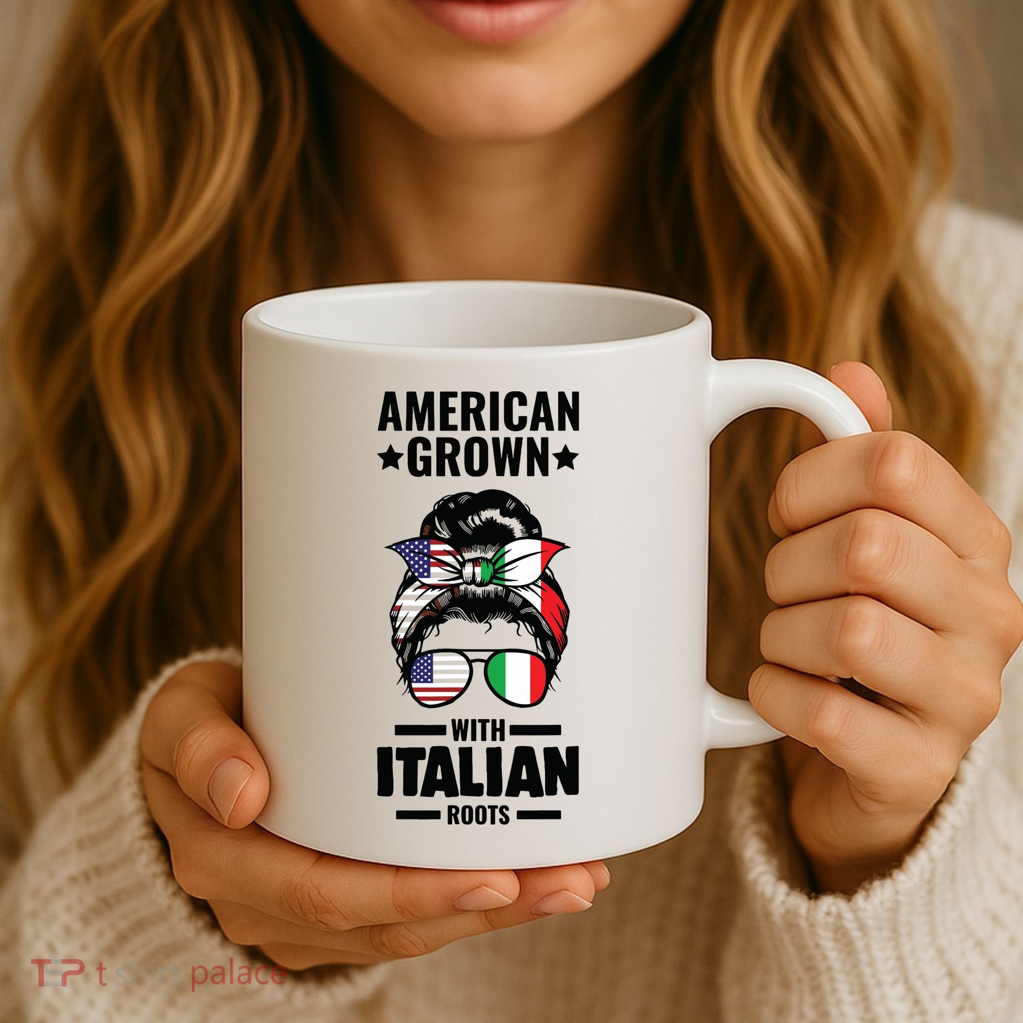 American Grown With Italian Roots Italian Coffee Mug