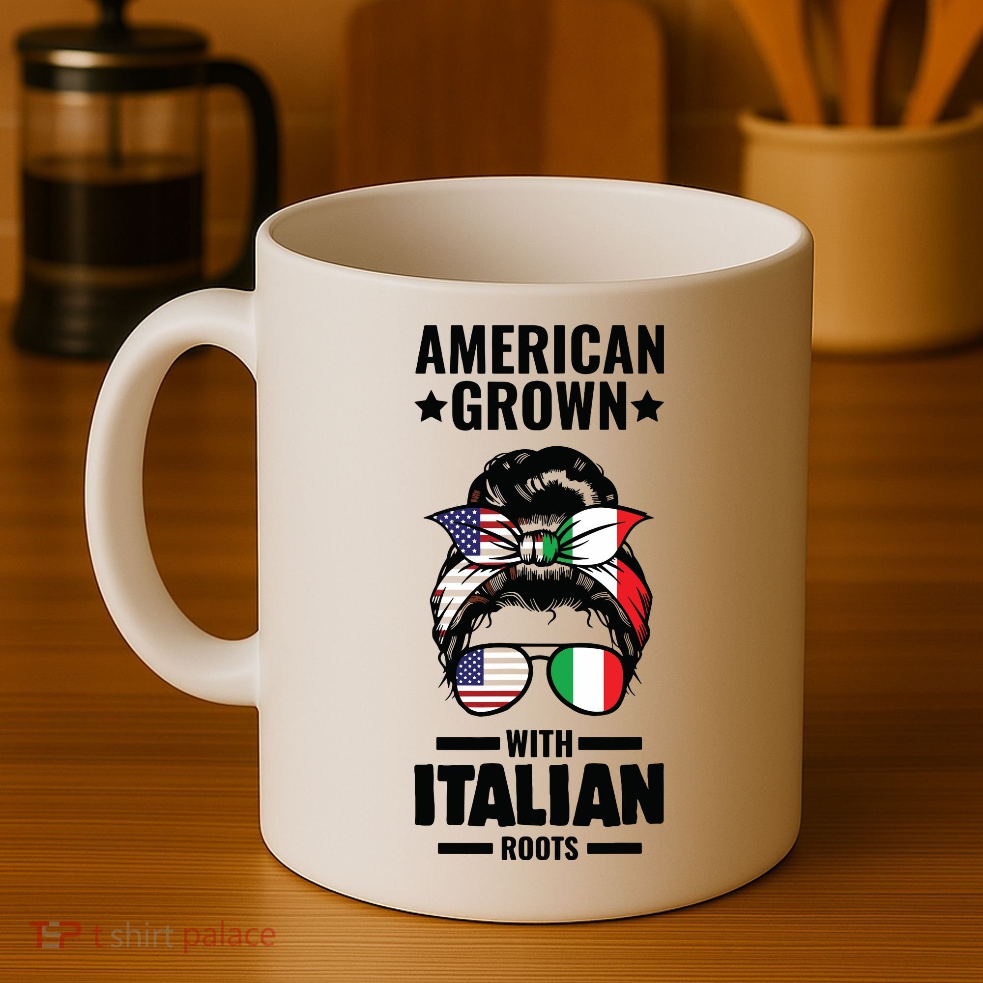 American Grown With Italian Roots Italian Coffee Mug