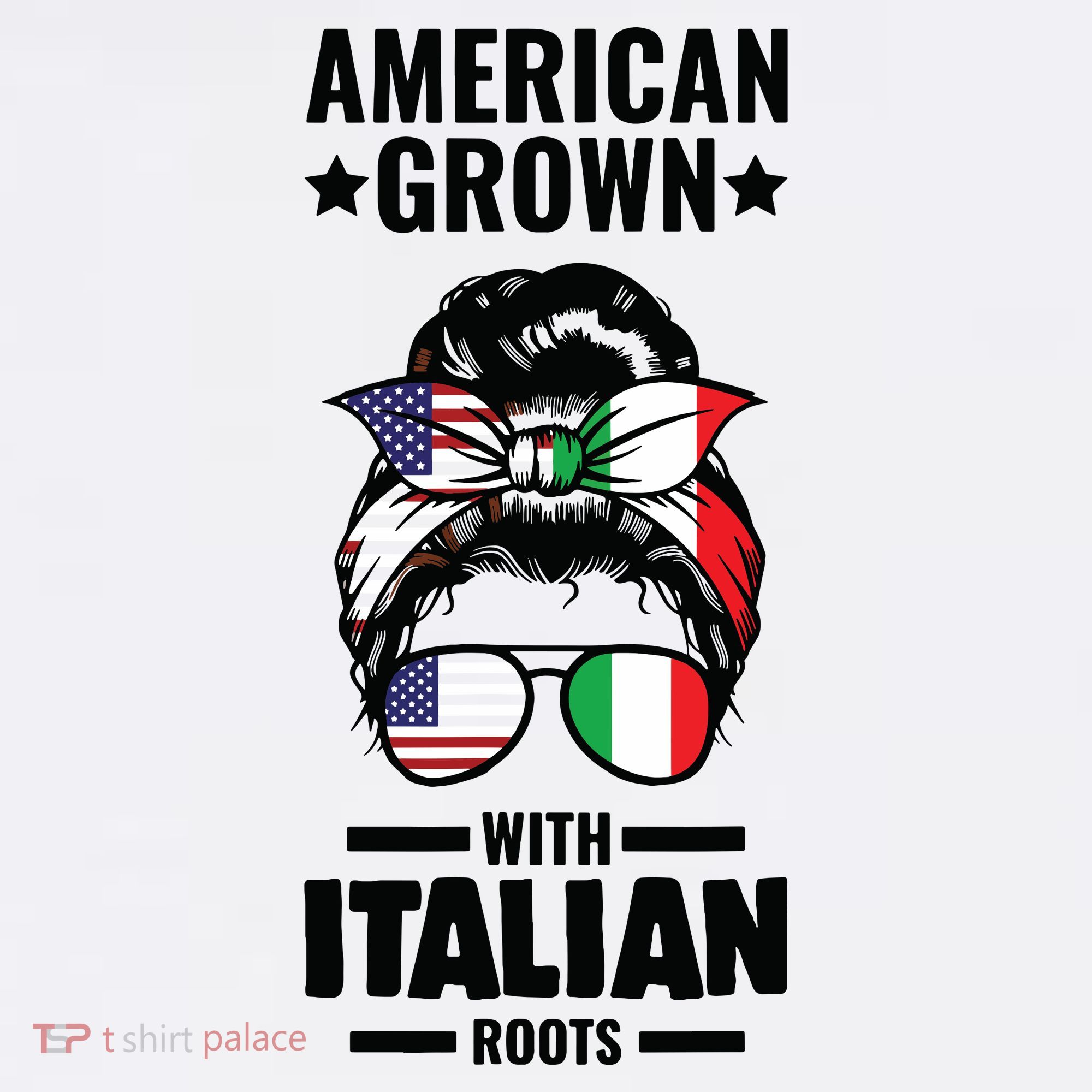 American Grown With Italian Roots Italian Women's Hoodie
