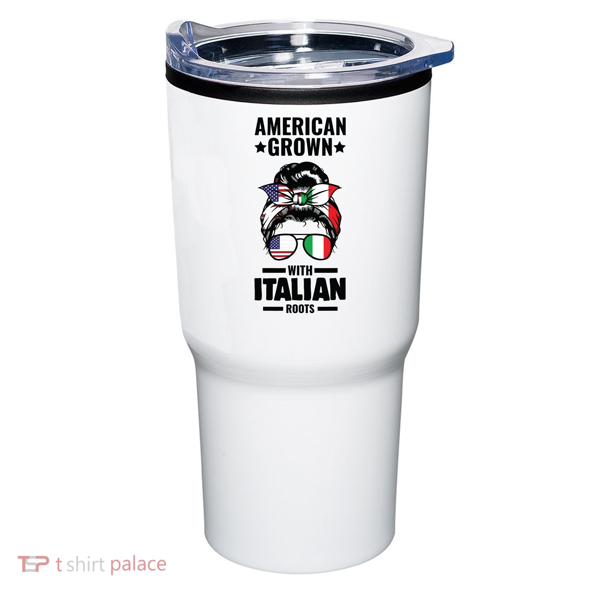 American Grown With Italian Roots Italian Tumbler