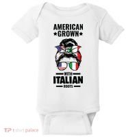 American Grown With Italian Roots Italian Baby Bodysuit thumb 0